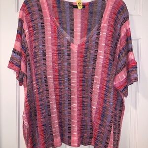 Nally & Millie Multicolor Striped Knit Top